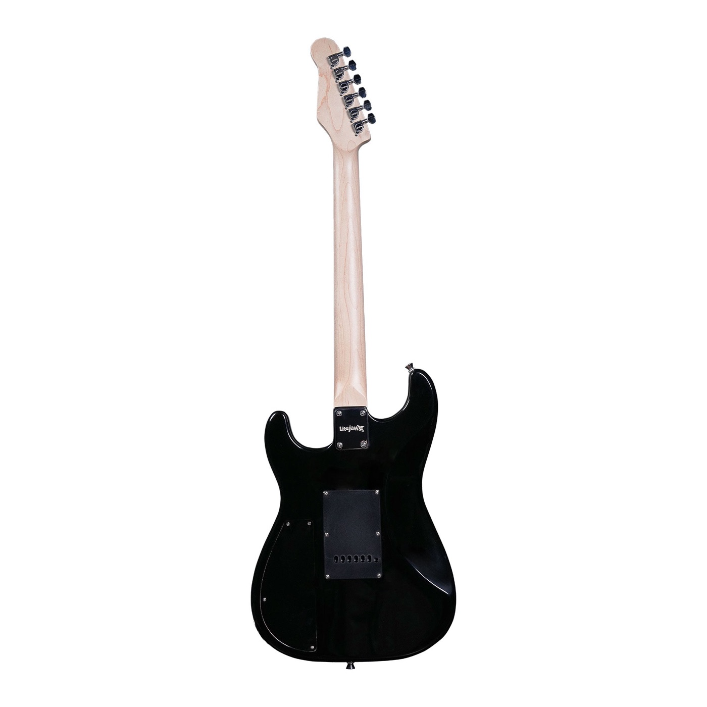 Back of the LiteJam Electric Guitar RGB 24 in black